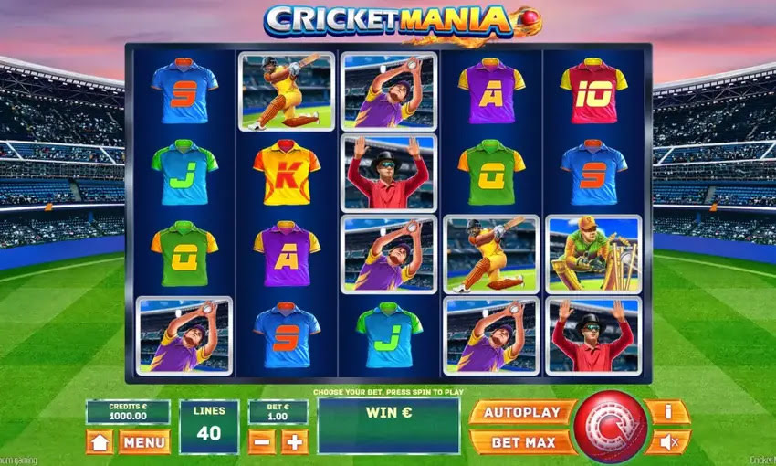 Machine à sous en ligne Cricket Mania